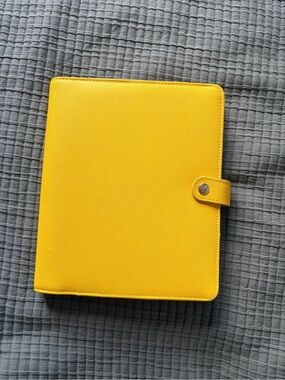 kikki.K Bright Yellow Planner Folio with Snap Tab